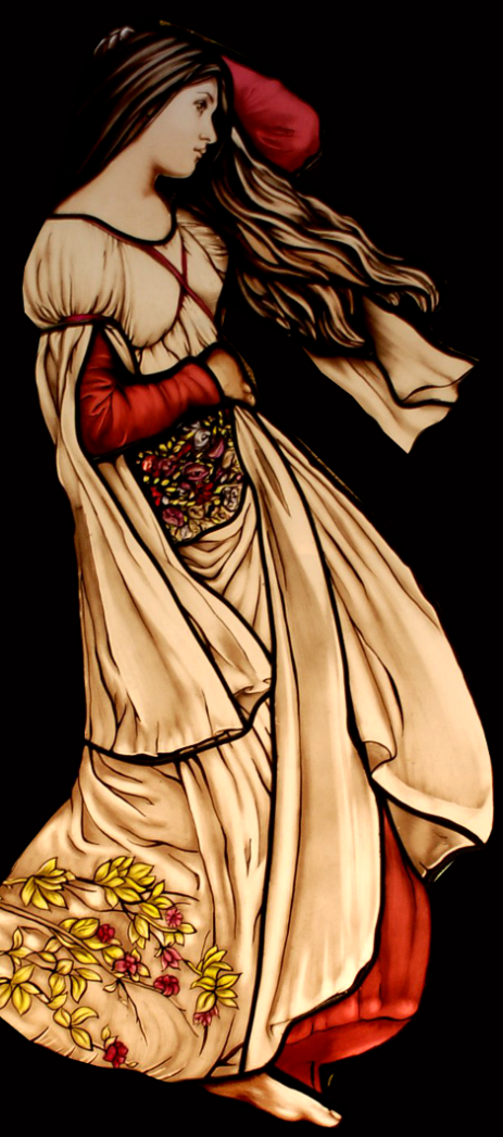 Vetrata artistica ragazza